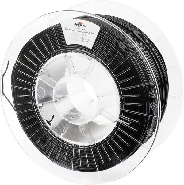 Spectrum Filaments 80098 PLA Pro Filament do drukarek 3D PLA Pro odporny na uderzenia 1.75 mm 1000 g głęboka czerń, czar