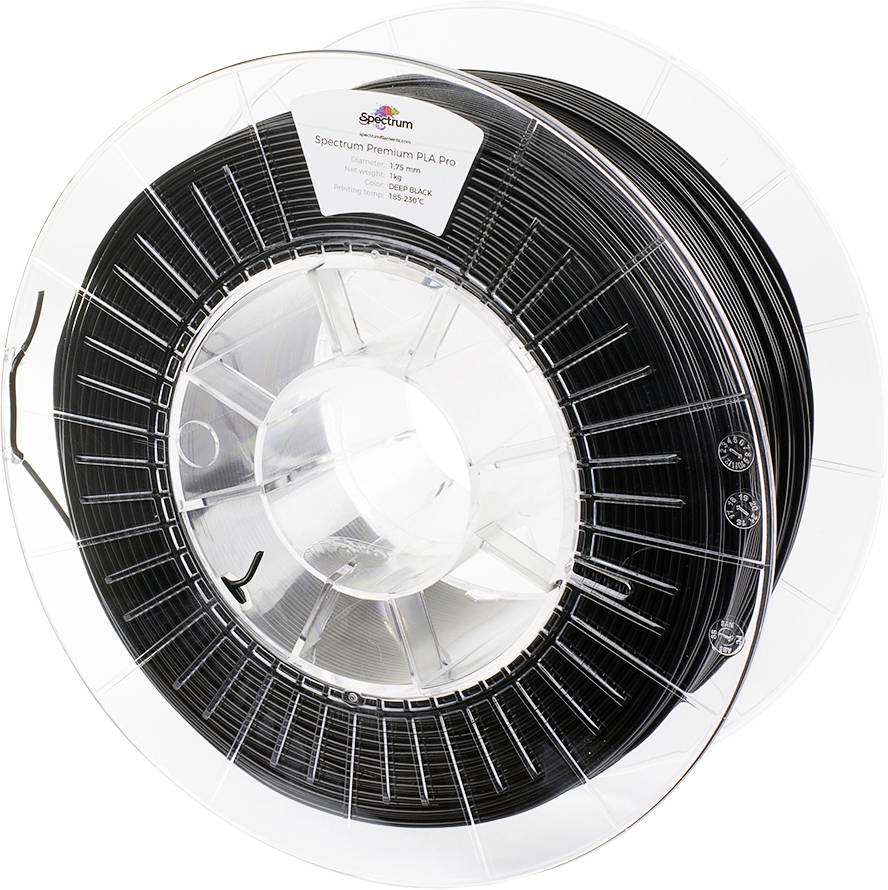 Spectrum Filaments 80098 PLA Pro Filament do drukarek 3D PLA Pro odporny na uderzenia 1.75 mm 1000 g głęboka czerń, czar - obrazek 1
