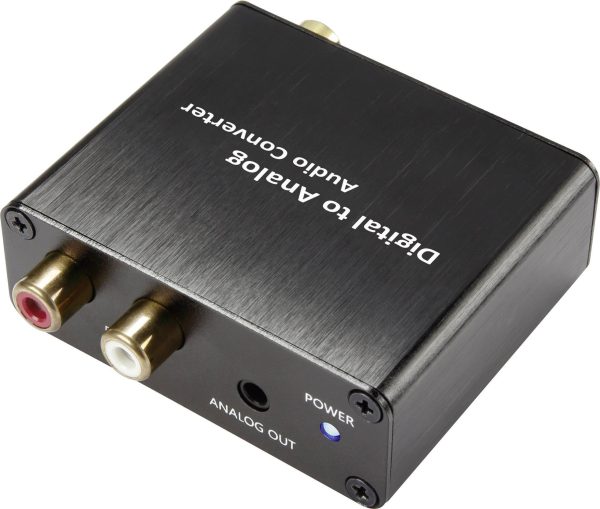 Konwerter sygnału audio SpeaKa Professional, Złącze cinch, Toslink ODT na Złącze cinch, jack 3,5 mm