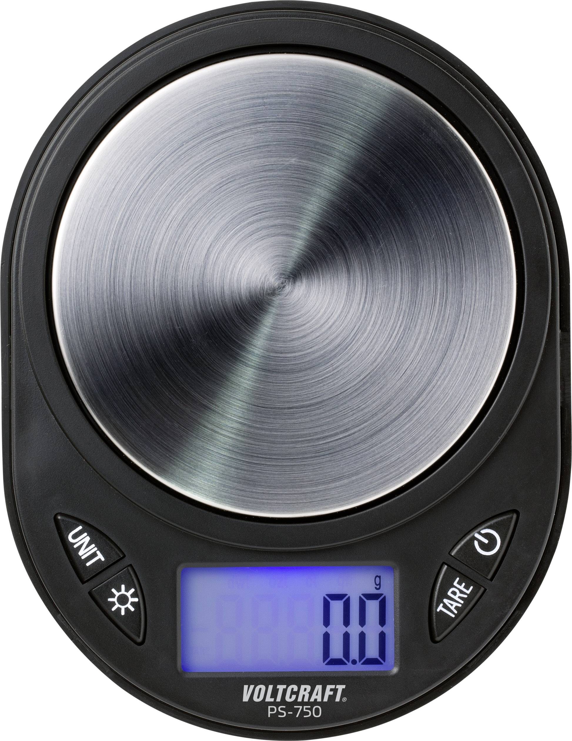 Waga precyzyjna VOLTCRAFT PS-750, Zakres pomiaru maks.: 750 g, Podziałka: 0.1 g - obrazek 1