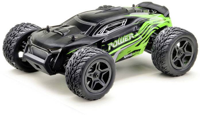 Absima Power czarno-zielony 1:14 Model samochodu RC Elektryczny Truggy Napęd na wszystkie koła RtR 2,4 GHz - obrazek 1