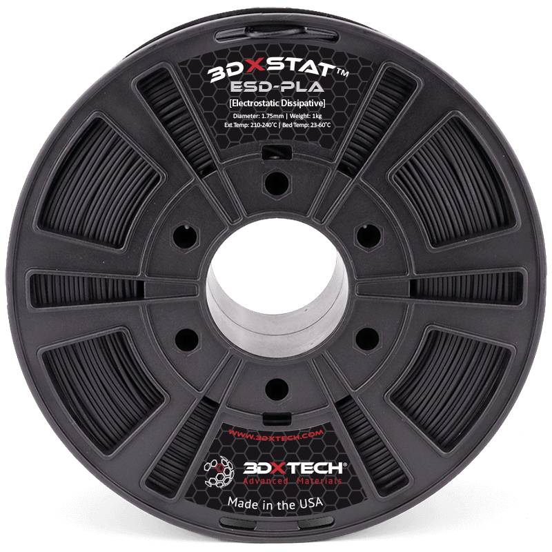 Filament do drukarek 3D PLA 3D Xtech PLA2010750BK0, Średnica filamentu: 1.75 mm, 750 g, czarny - obrazek 1