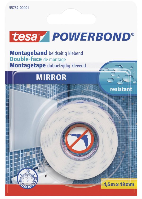 Taśma montażowa tesa tesa® Powerbond 55732-00001-02 MIRROR (D x S) 1.5 m x 19 mm 1.5 m 1 szt.