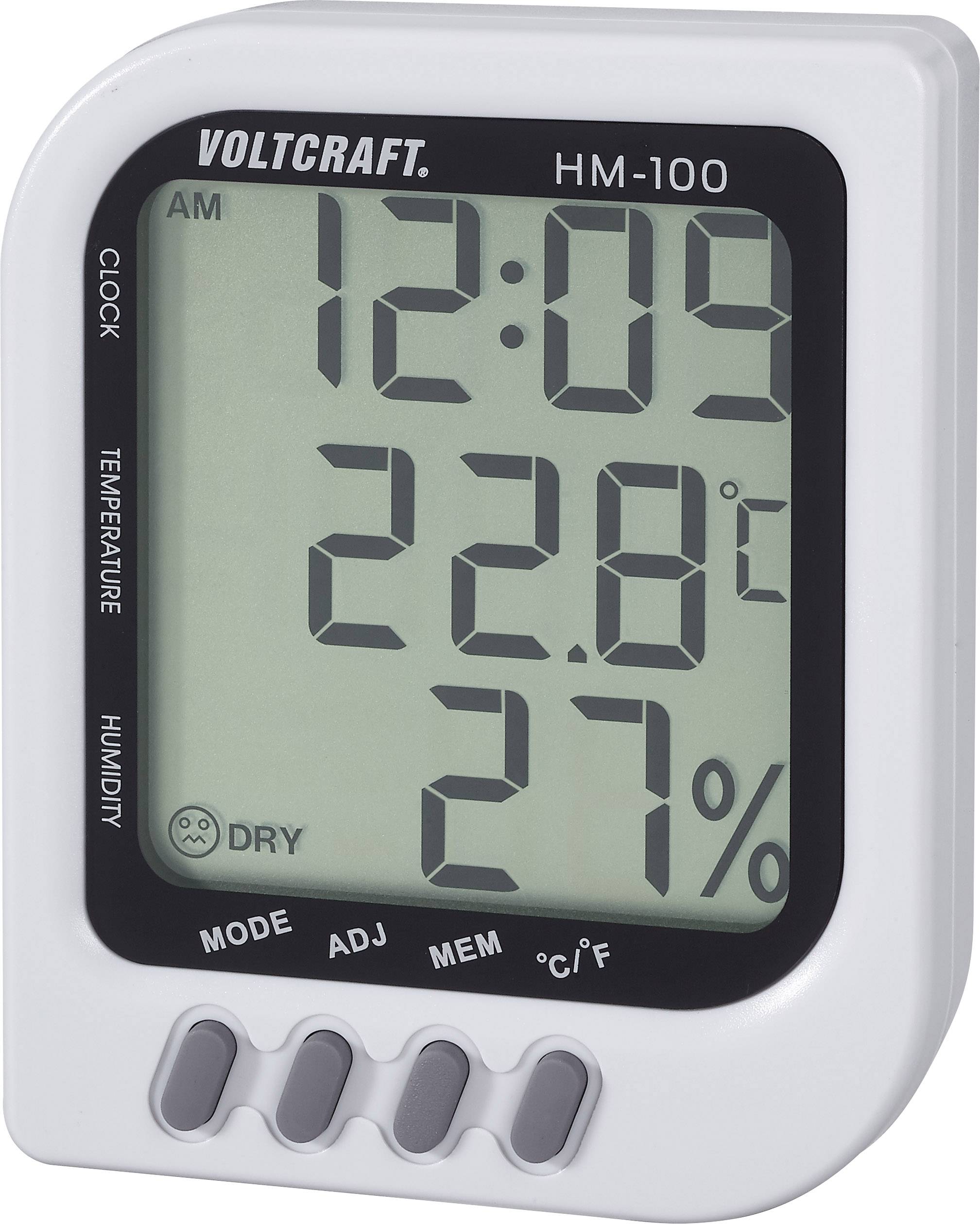 Termohigrometr VOLTCRAFT HM-100, 20 do 90 %, 0 - 60 °C - obrazek 1