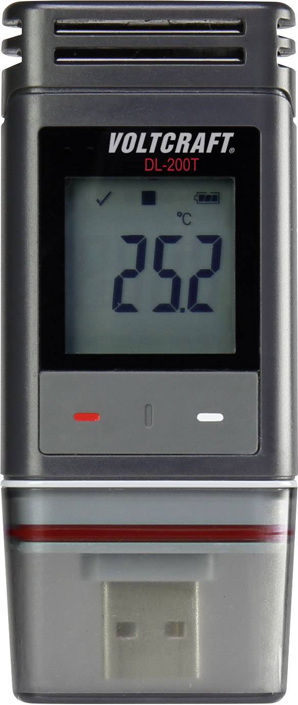 Rejestrator temperatury VOLTCRAFT DL-200T, -30 do +60 °C, USB - obrazek 1