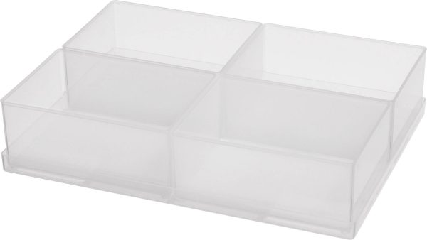 raaco Wkładka do pojemnika asortymentowego (D x S x W) 220 x 160 x 47 mm Ilość przegród: 4 Opis 1 szt.