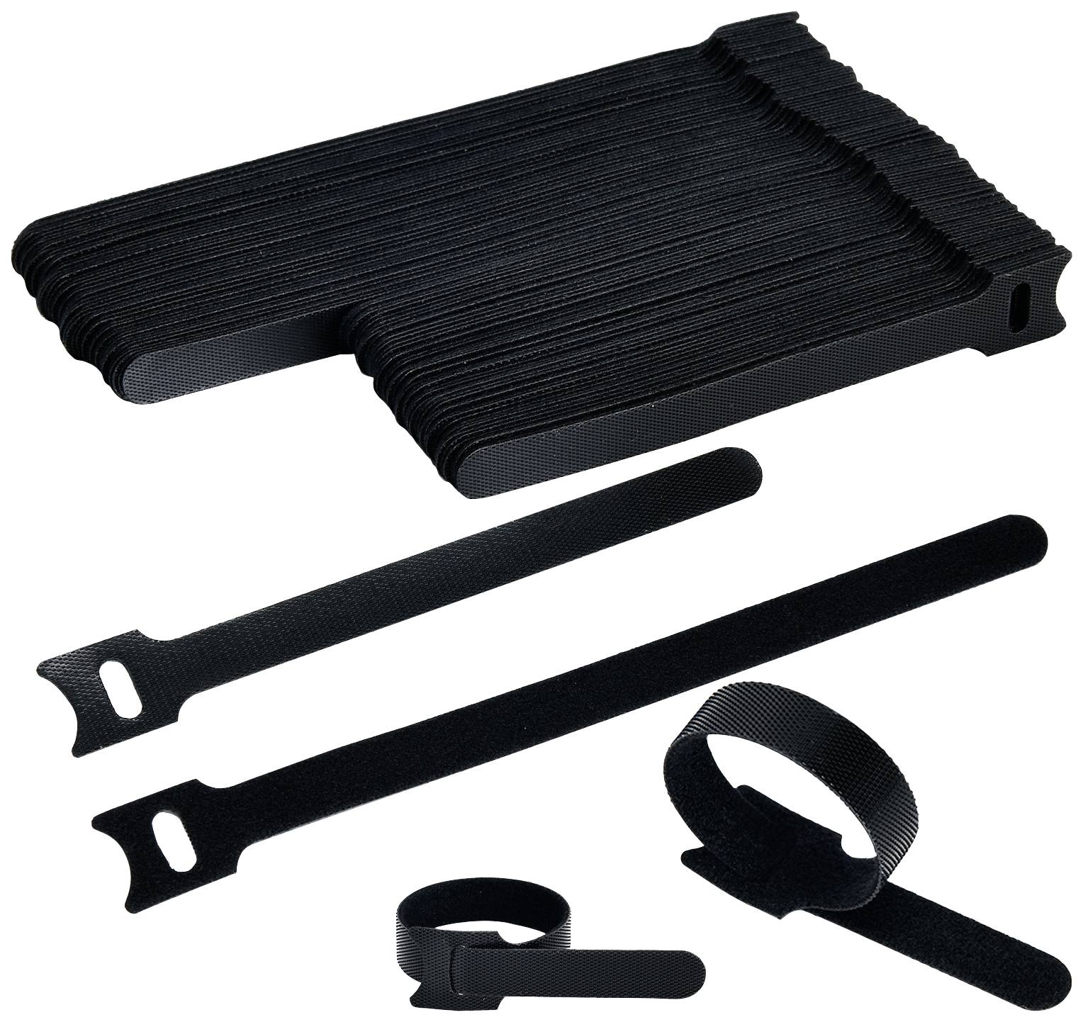 Opaska kablowa na rzepy TRU COMPONENTS T24CA059 TC-12888508, (D x S) 150, 200 mm, mm x 12 mm, 100 szt. - obrazek 1