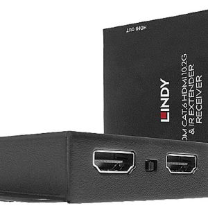 Ekstender HDMI LINDY LINDY – Video-/Audio-/Infrarot-Übertrager – bis 38208, HDMI – HDMI, przez kabel sieciowy RJ45, 3840 Ekstender HDMI LINDY LINDY – Video-/Audio-/Infrarot-Übertrager – bis 38208, HDMI – HDMI, przez kabel sieciowy RJ45, 3840