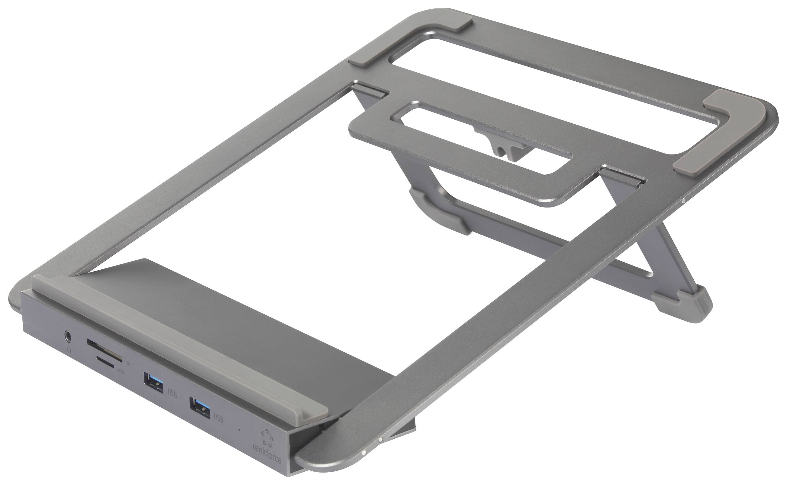 Stacja dokująca / stojak USB-C® do notebooków Renkforce RF-LLS-400, RF-5239194, 12 w 1 - obrazek 1