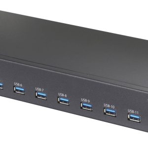 Renkforce RF-6677282 USB-Hub 13 Portów USB-A USB 3.2 Gen2 10 GBit/s do zastosowań przemysłowych, możliwy montaż rack, me Renkforce RF-6677282 USB-Hub 13 Portów USB-A USB 3.2 Gen2 10 GBit/s do zastosowań przemysłowych, możliwy montaż rack, me