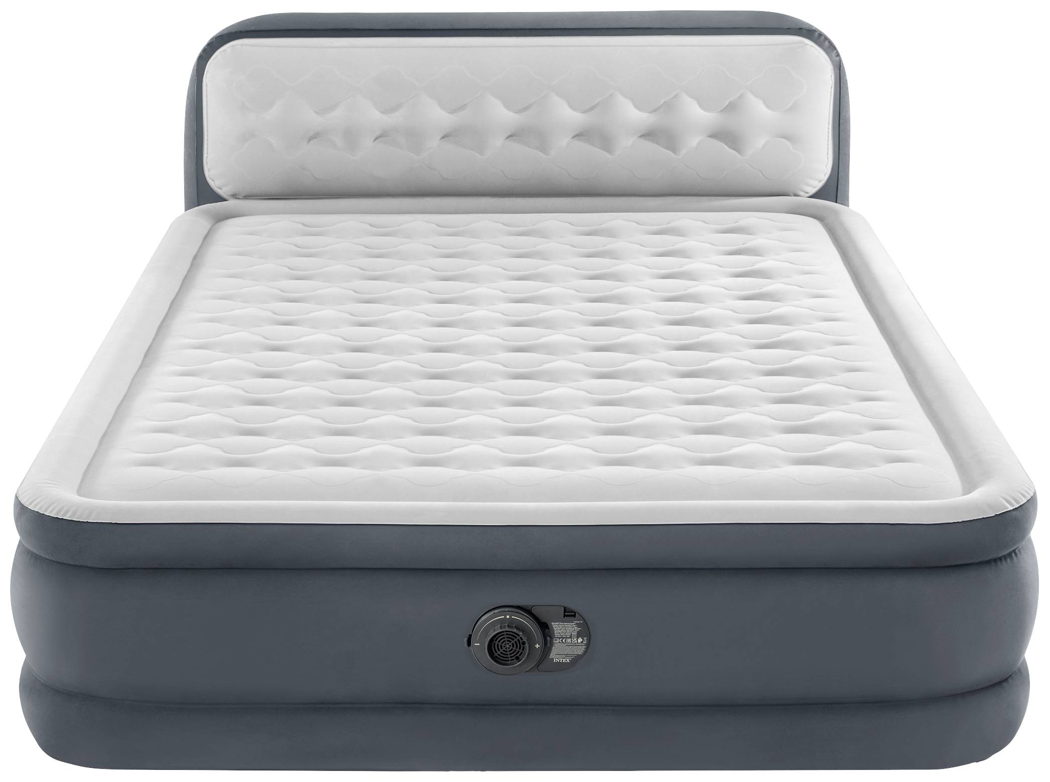 Intex 64448ND DuraBeam UltraPlushHeadboard Łóżko powietrzne (D x S x W) 236 x 152 x 86 cm biały, szary - obrazek 1