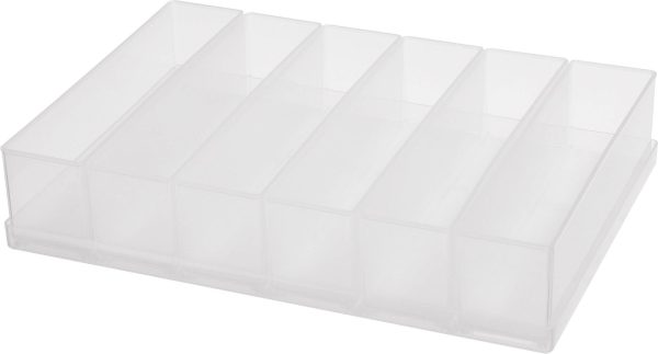 raaco A 9-3 Wkładka do pojemnika asortymentowego (D x S x W) 238 x 168 x 47 mm Ilość przegród: 6 sztuka Opis 1 szt.