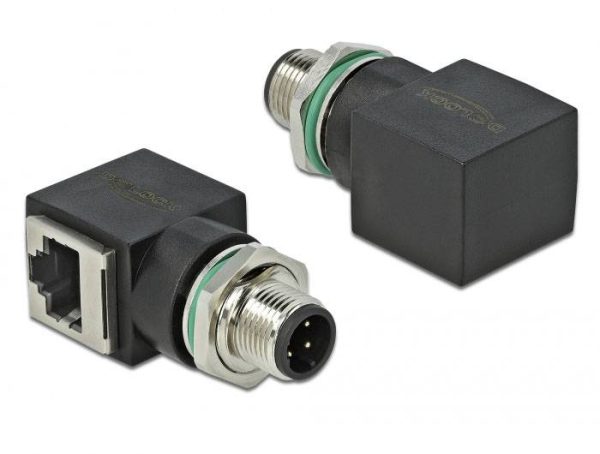 adapter M12, RJ45 Delock 66313 66313, Kabel, 1 szt.