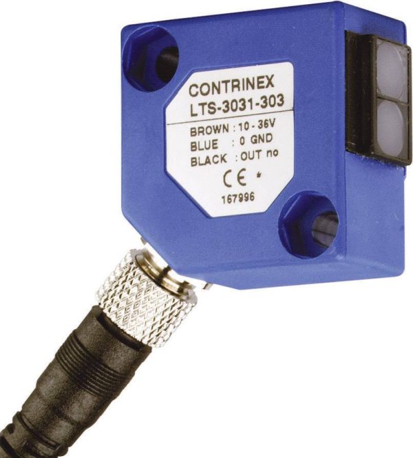 Czujnik dyfuzyjny Contrinex LTS-3031-303, 10 – 36 V/DC, 1 szt.