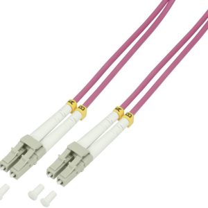 LogiLink FP4LC00 światłowodowe do światłowodów kabel 0.50 m fioletowy 50/125 µ Multimode OM4 LogiLink FP4LC00 światłowodowe do światłowodów kabel 0.50 m fioletowy 50/125 µ Multimode OM4