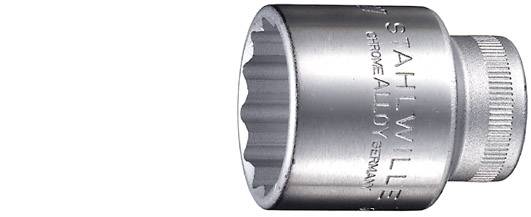 Stahlwille 50 17 03010017 zewnętrzny podwójny sześciokąt Nasadka 17 mm 1/2" 17 mm 1/2" (12.5 mm) - obrazek 1