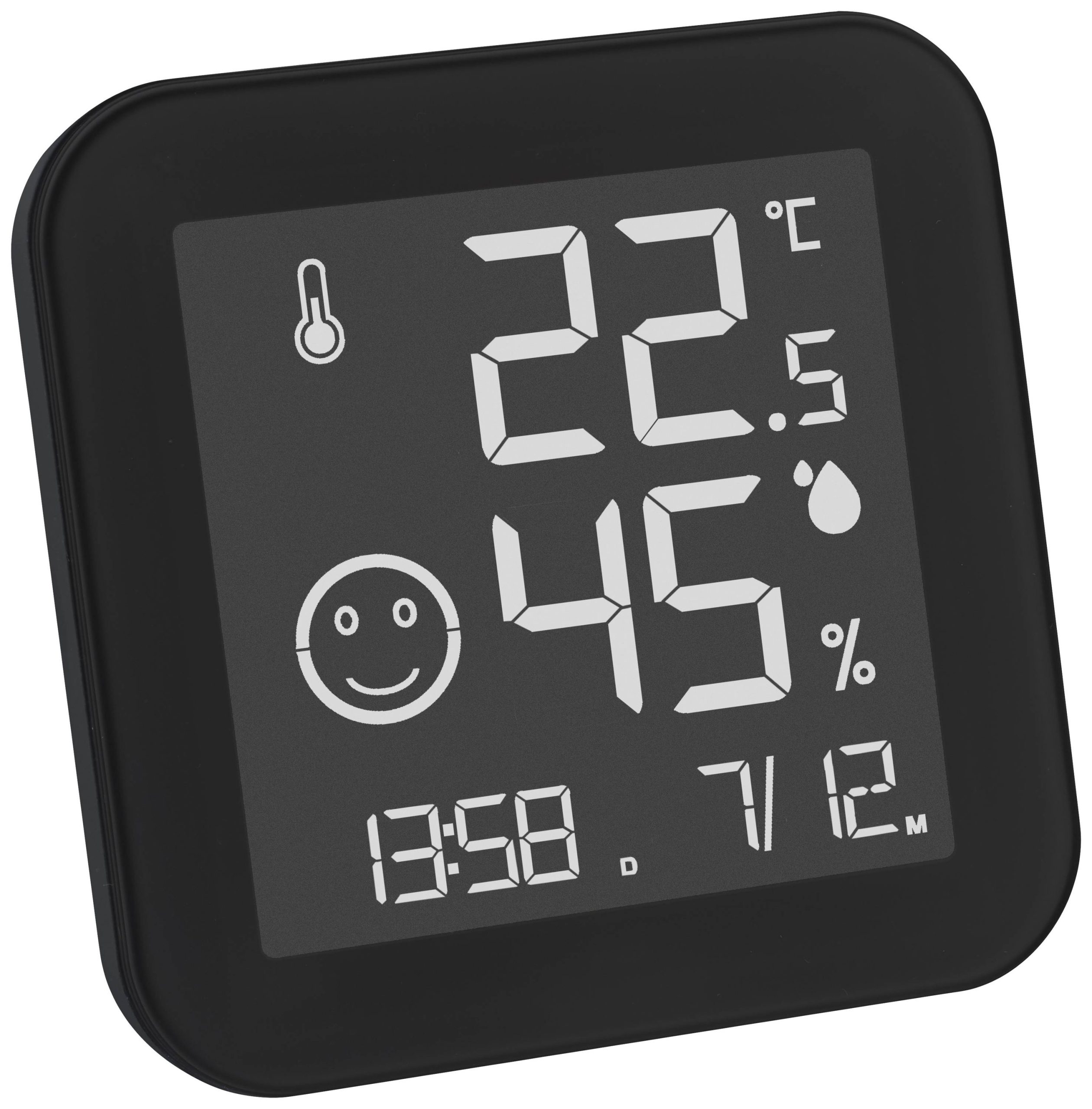 TFA Dostmann BLACK & WHITE Termohigrometr czarny 30.5054.01 - obrazek 1