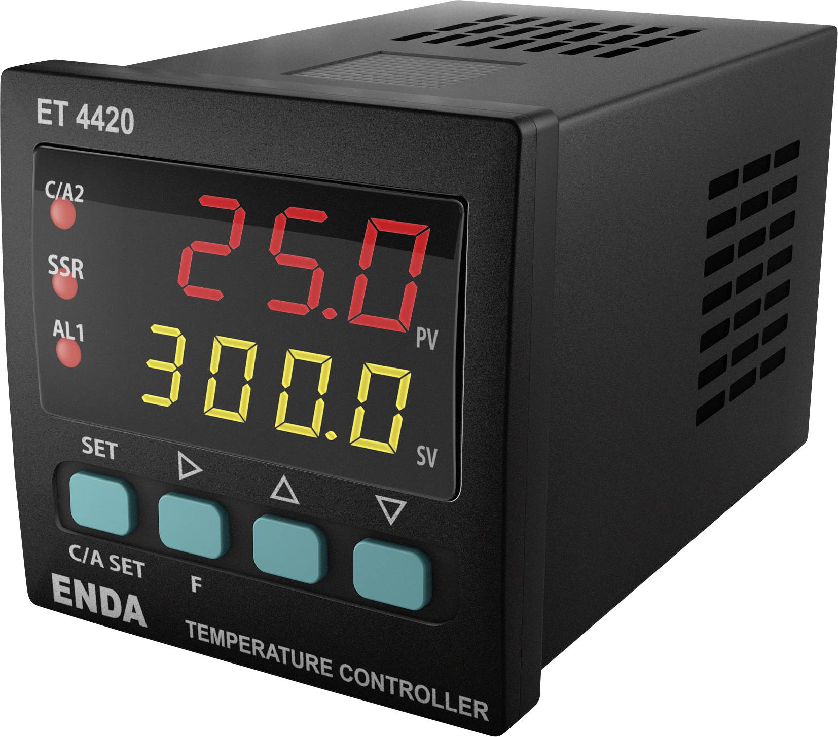 Termostat PID Enda ET4420-230 Pt100, J, K, T, S, R Przekaźnik 2 A, SSR (D x S x W) 94 x 48 x 48 mm - obrazek 1