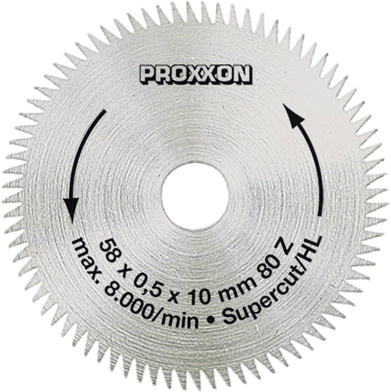 Tarcza do pilarki Proxxon Micromot 28 014 Super Cut, 80 zębów/cal, śr. 58 mm - obrazek 1