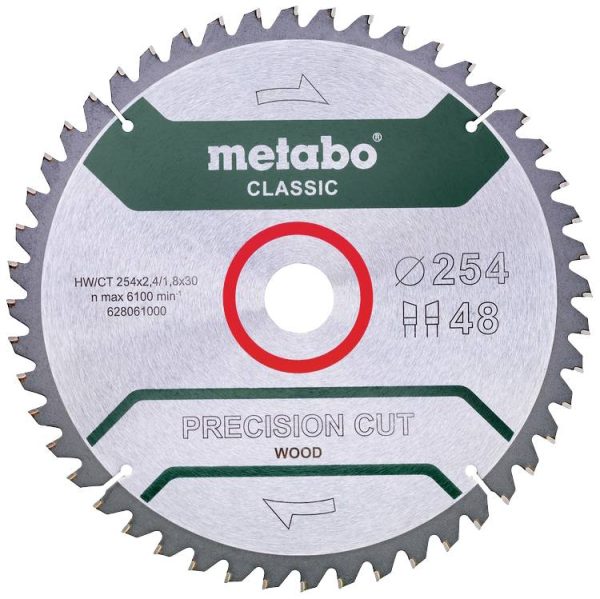 Tarcza tnąca Metabo precision cut wood – classic 254 x 30 mm 1 szt.