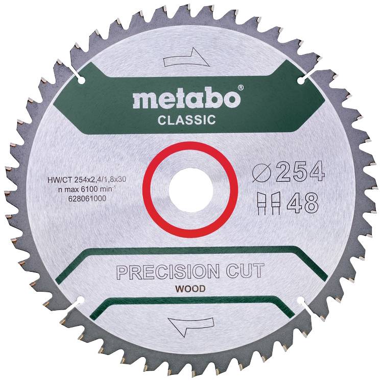 Tarcza tnąca Metabo precision cut wood - classic 254 x 30 mm 1 szt. - obrazek 1