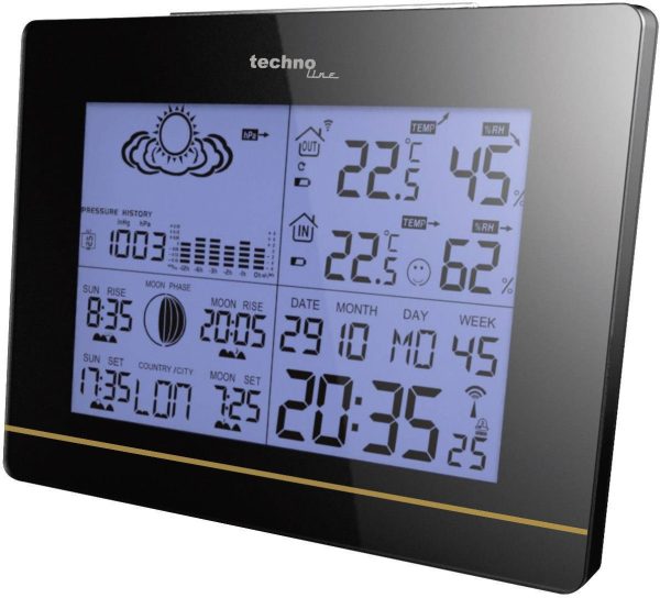 Stacja pogodowa bezprzewodowa Techno Line WS 6750, 50 m, -20 , +60 °C
