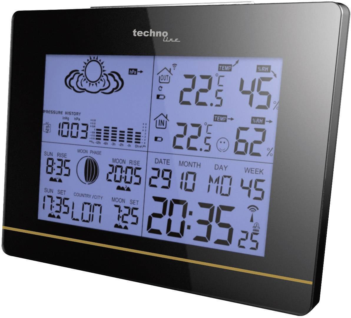 Stacja pogodowa bezprzewodowa Techno Line WS 6750, 50 m, -20 , +60 °C - obrazek 1