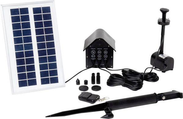 T.I.P. – Technische Industrie Produkte 30332 Set SPS 250/6 Pompa solarna – zestaw z zapasowym akumulatorem, z oświetleni