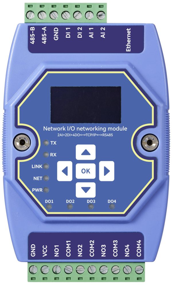 TRU COMPONENTS TC-ME31-AAAX2240 Moduł interfejsu Modbus-RTU, Modbus-TCP, Modbus Gateway, DI/O, Analog, RJ-45, RS-485 Ilo