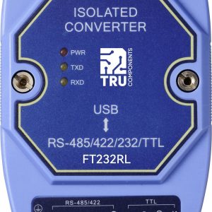 Konwerter szeregowy TRU COMPONENTS TC-12626056 USB, RS-422, RS-485, D-SUB9 3.3 V, 5 V Konwerter szeregowy TRU COMPONENTS TC-12626056 USB, RS-422, RS-485, D-SUB9 3.3 V, 5 V