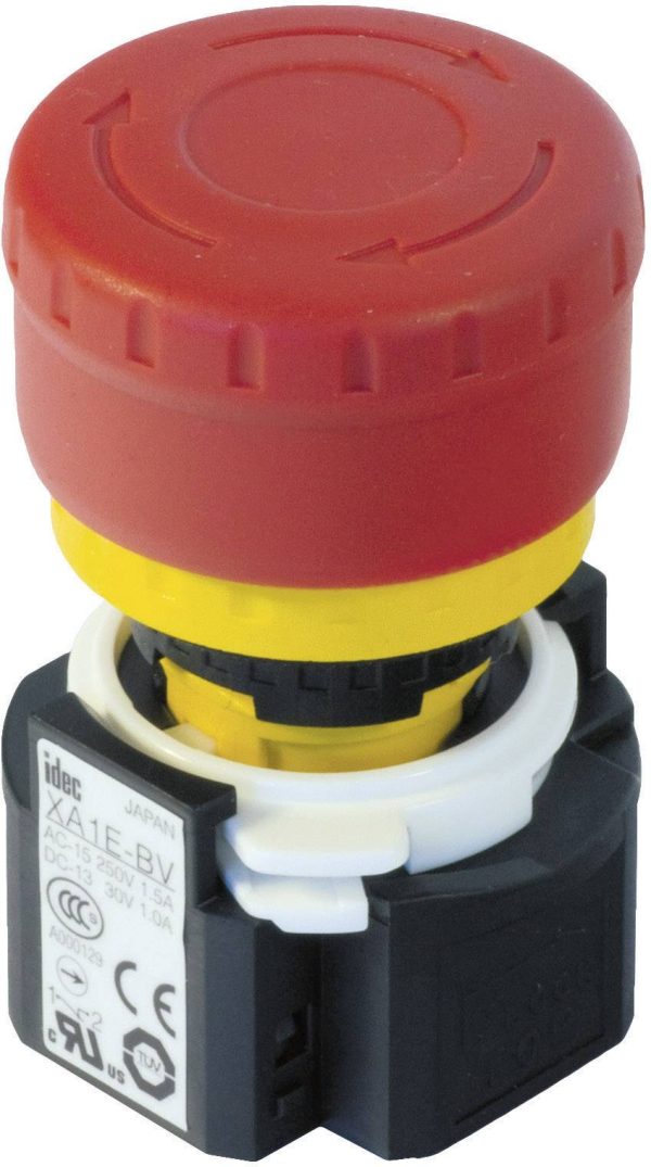 Idec XA1E-LV313Q4R Wyłącznik awaryjny samomonitorujący 250 V/AC 3 A 3 NC, 1 NO 1 szt.