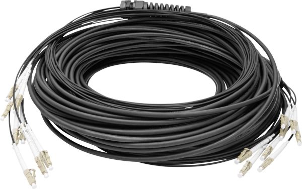 Digitus DK-2433CU030BK-BBB światłowodowe do światłowodów kabel 30 m czarny [12x złącze męskie LC/UPC – 12x złącze męskie