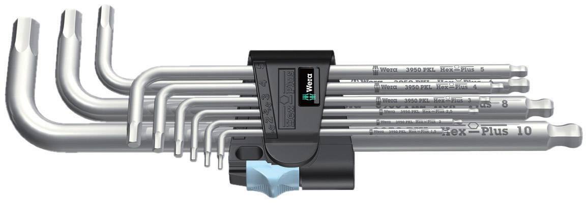 Wera 3950/9 wewnętrzny sześciokąt Zestaw kluczy trzpieniowych 1.5 mm, 2 mm, 2.5 mm, 3 mm, 4 mm, 5 mm, 6 mm, 8 mm, 10 mm - obrazek 1