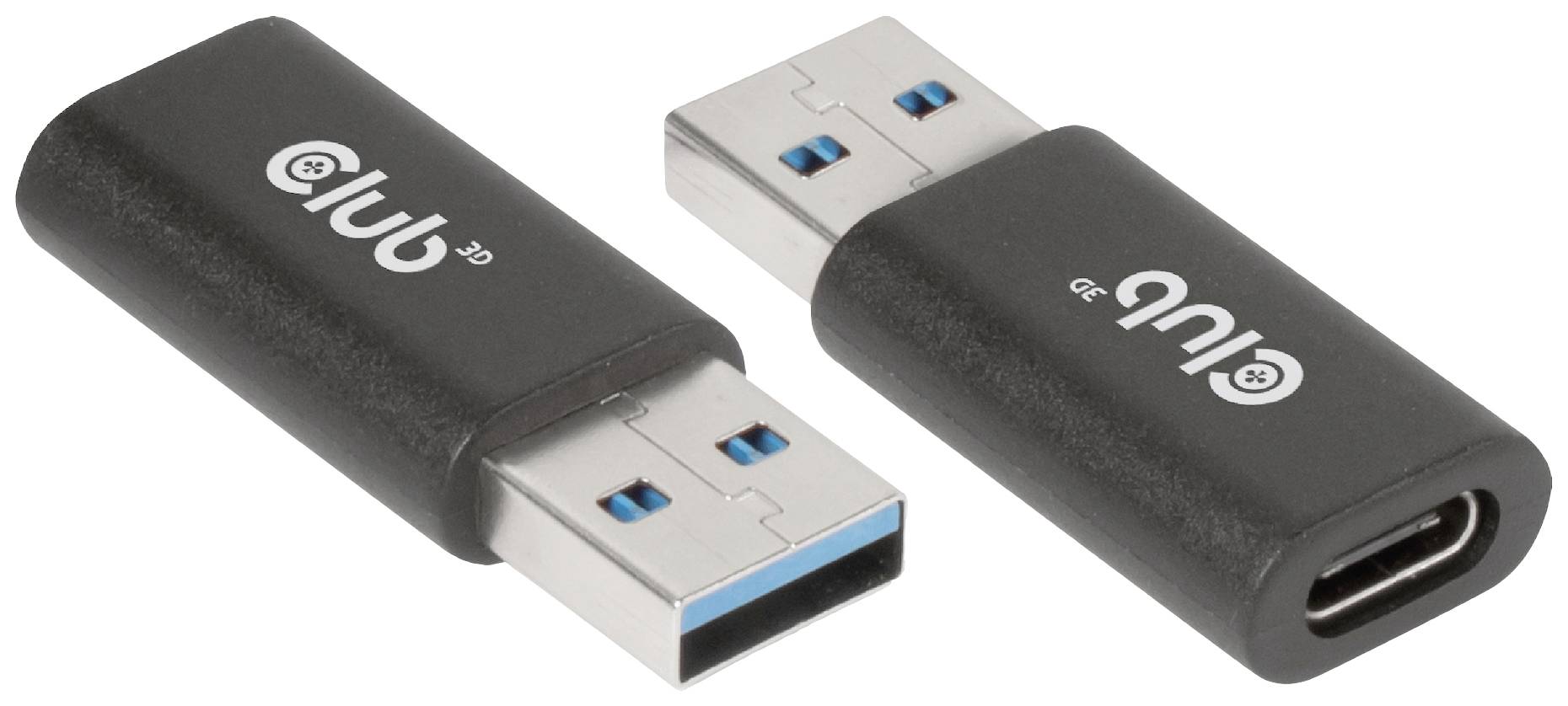 club3D Przejściówka USB USB 3.2 Gen1 Złącze męskie USB-A, Złącze żeńskie USB-C® 0 mm czarny CAC-1525 - obrazek 1