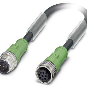 Kabel do czujników/elementów wykonawczych Phoenix Contact SAC-8P-M12MS/ 3,0-PUR/M12FS 1522707, złącze żeńskie M12, prost Kabel do czujników/elementów wykonawczych Phoenix Contact SAC-8P-M12MS/ 3,0-PUR/M12FS 1522707, złącze żeńskie M12, prost