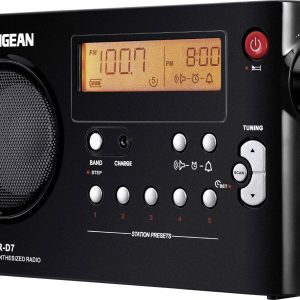Radio przenośne Sangean PR-D7 fale metrowe (VHF), fale średnie (MF) funkcja budzika czarny Radio przenośne Sangean PR-D7 fale metrowe (VHF), fale średnie (MF) funkcja budzika czarny