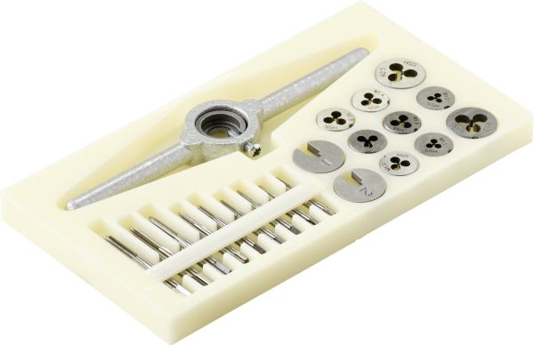 Komplet bitów gwintownika TOOLCRAFT TO-7106694 M1, M1.1, M1.2, M1.4, M1.6, M1.8, M2, M2,2, M2.5