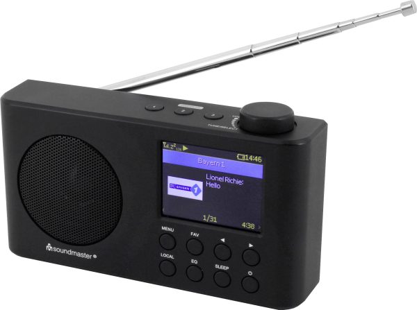 Radio internetowe soundmaster IR6500SW Internet, DAB+, fale metrowe (VHF) wielokrotne ładowanie czarny