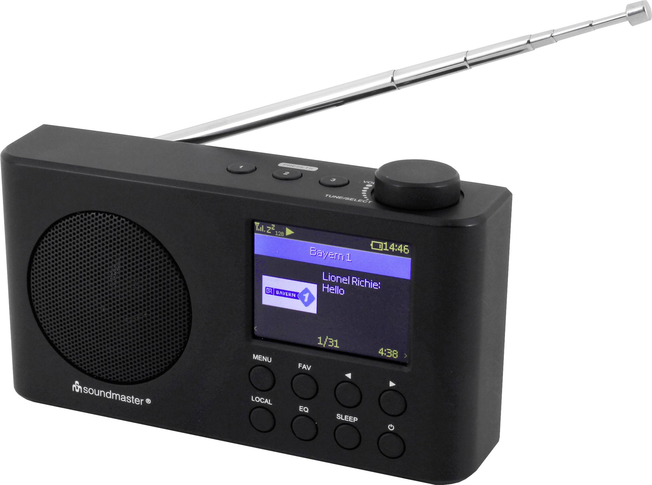 Radio internetowe soundmaster IR6500SW Internet, DAB+, fale metrowe (VHF) wielokrotne ładowanie czarny - obrazek 1