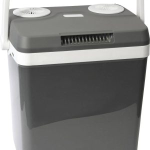 Dino KRAFTPAKET AC/DC Lodówka z funkcją grzania EEK: E (A – G) termoelektryczna 12 V, 230 V szary 25 l 18°C poniżej temp Dino KRAFTPAKET AC/DC Lodówka z funkcją grzania EEK: E (A – G) termoelektryczna 12 V, 230 V szary 25 l 18°C poniżej temp