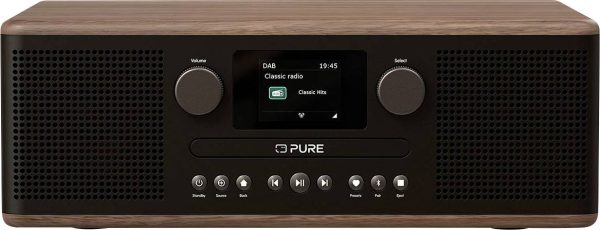 Radio-CD Pure Classic C-D6 Coffee Black/Walnut EU/UK DAB, DAB+, FM czarny, orzech włoski