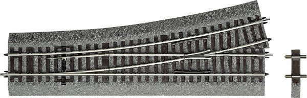 H0 RocoLine (z podłożem) 42534 Przełącznik, Lewy 230 mm 1 szt.