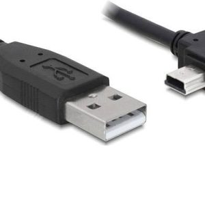 Delock Kabel USB USB 2.0 Złącze męskie USB-A, Złącze męskie USB Mini-B 5.00 m czarny 82684 Delock Kabel USB USB 2.0 Złącze męskie USB-A, Złącze męskie USB Mini-B 5.00 m czarny 82684
