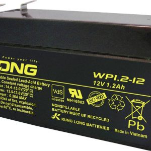 Akumulator ołowiowy Long WP1.2-12 WP1.2-12, AGM, 12 V, 1.2 Ah Akumulator ołowiowy Long WP1.2-12 WP1.2-12, AGM, 12 V, 1.2 Ah