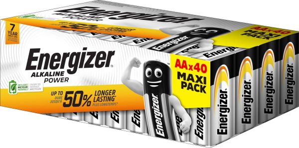 Baterie AA Energizer Power LR06 E303711100, 1.5 V, alkaliczno-manganowe, 40 szt.