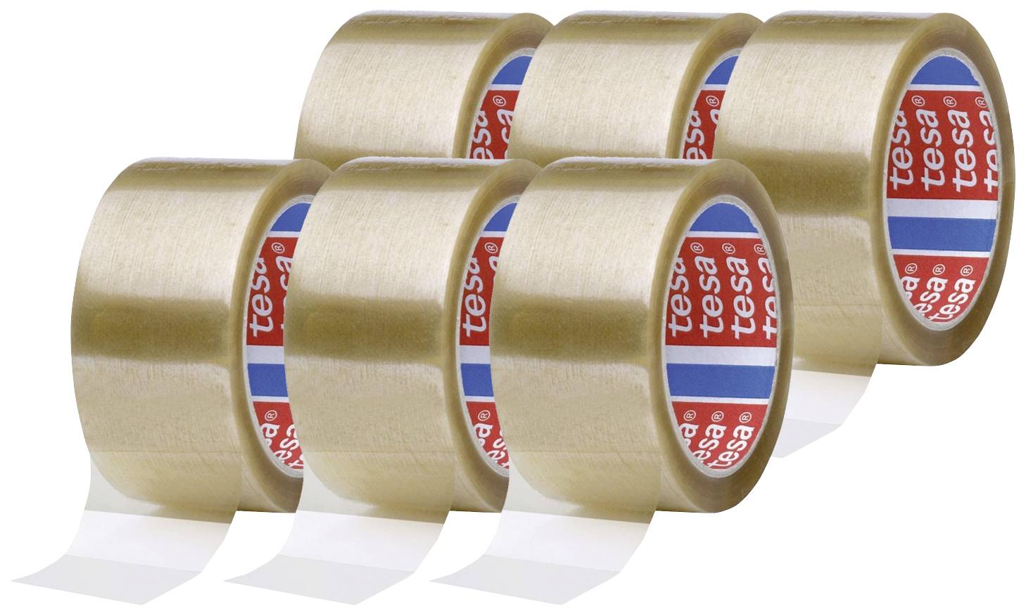 Taśma pakowa tesa tesapack® 4195 04195-00000-04 tesapack PP 4195 (D x S) 66 m x 50 mm 66 m 6 szt. - obrazek 1
