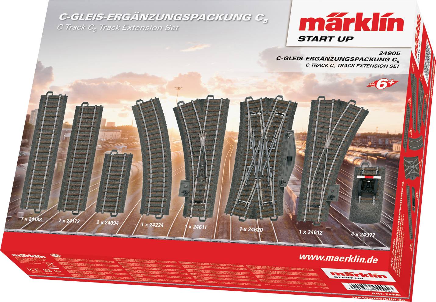 Rozszerzenie zestawu C5 Marklin 24905, skala H0 - obrazek 1