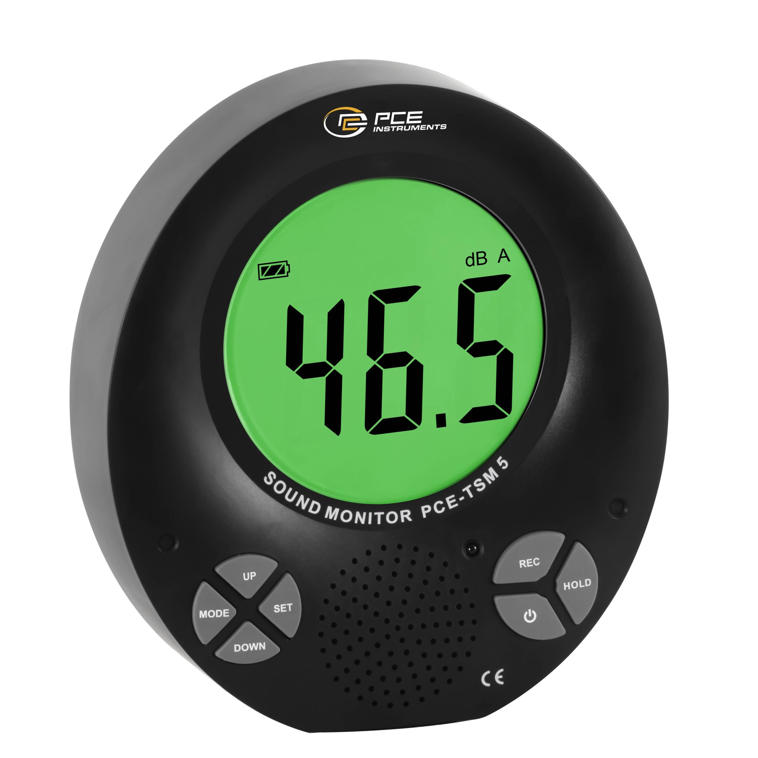 PCE Instruments Decybelomierz Rejestrator danych, Kolorowy wyświetlacz 35 - 135 dB 31.5 Hz - 8000 Hz złącze męskie jack - obrazek 1