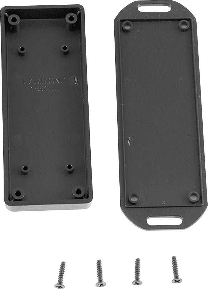 Obudowa uniwersalna Hammond Electronics, ABS, czarny, (D x S x W) 100 x 40 x 15 mm, 1 szt. - obrazek 1
