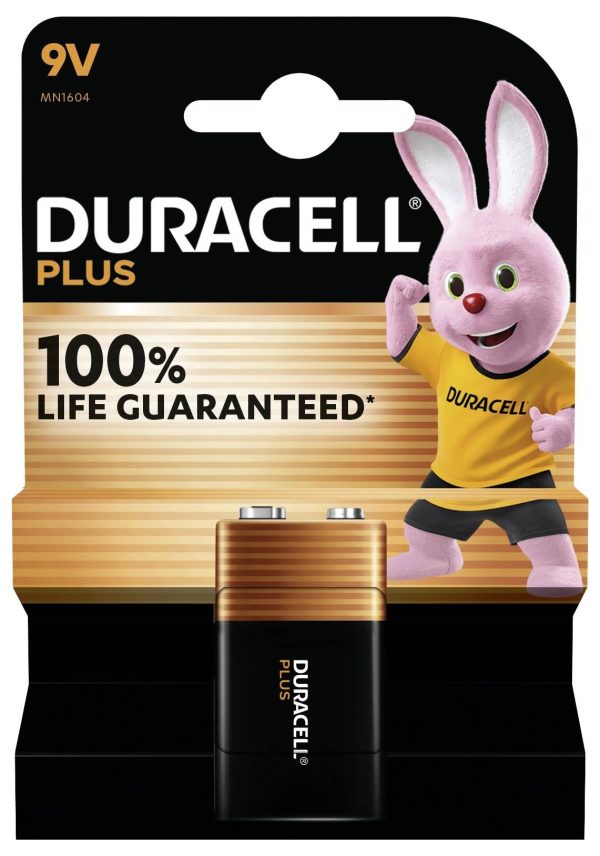 Duracell Plus-9V B1 Bateria 9 V alkaliczno-manganowe 9 V 1 szt.